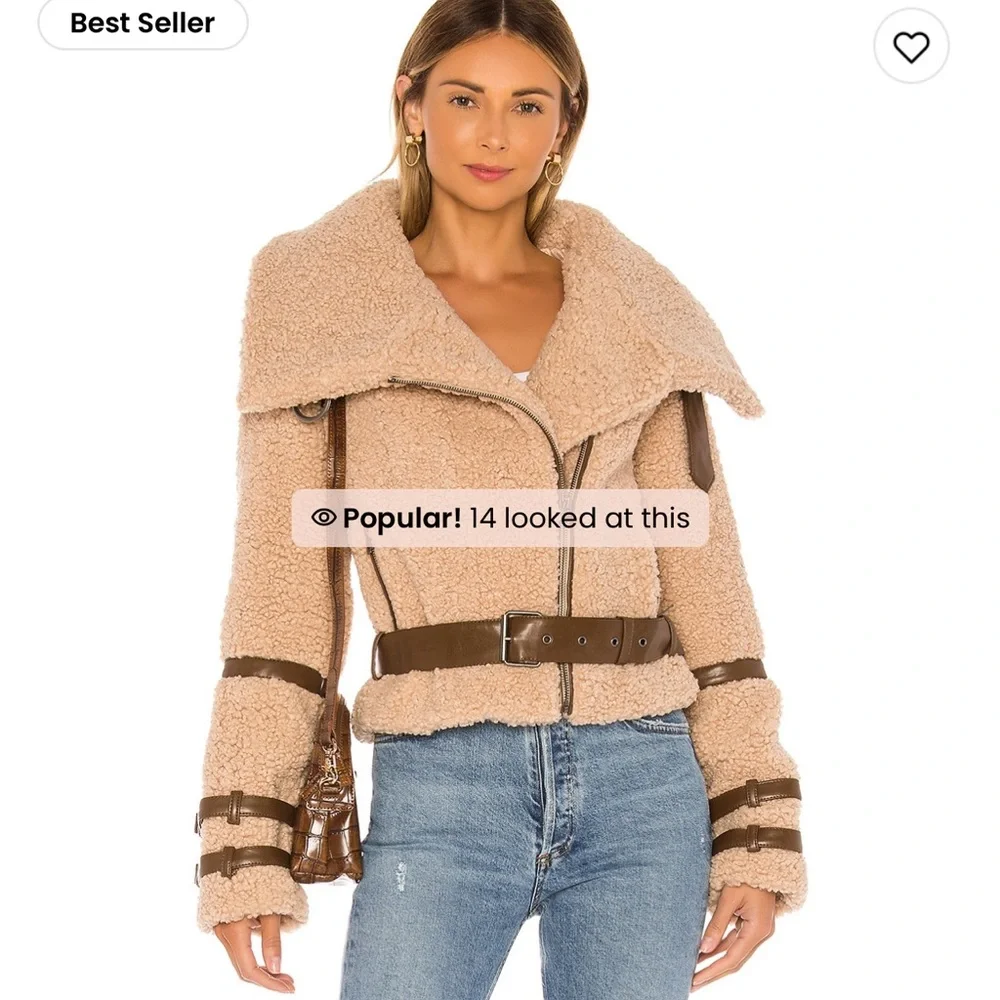 Tularosa Bailey Moto Jacket in camel - Picture 3 of 6